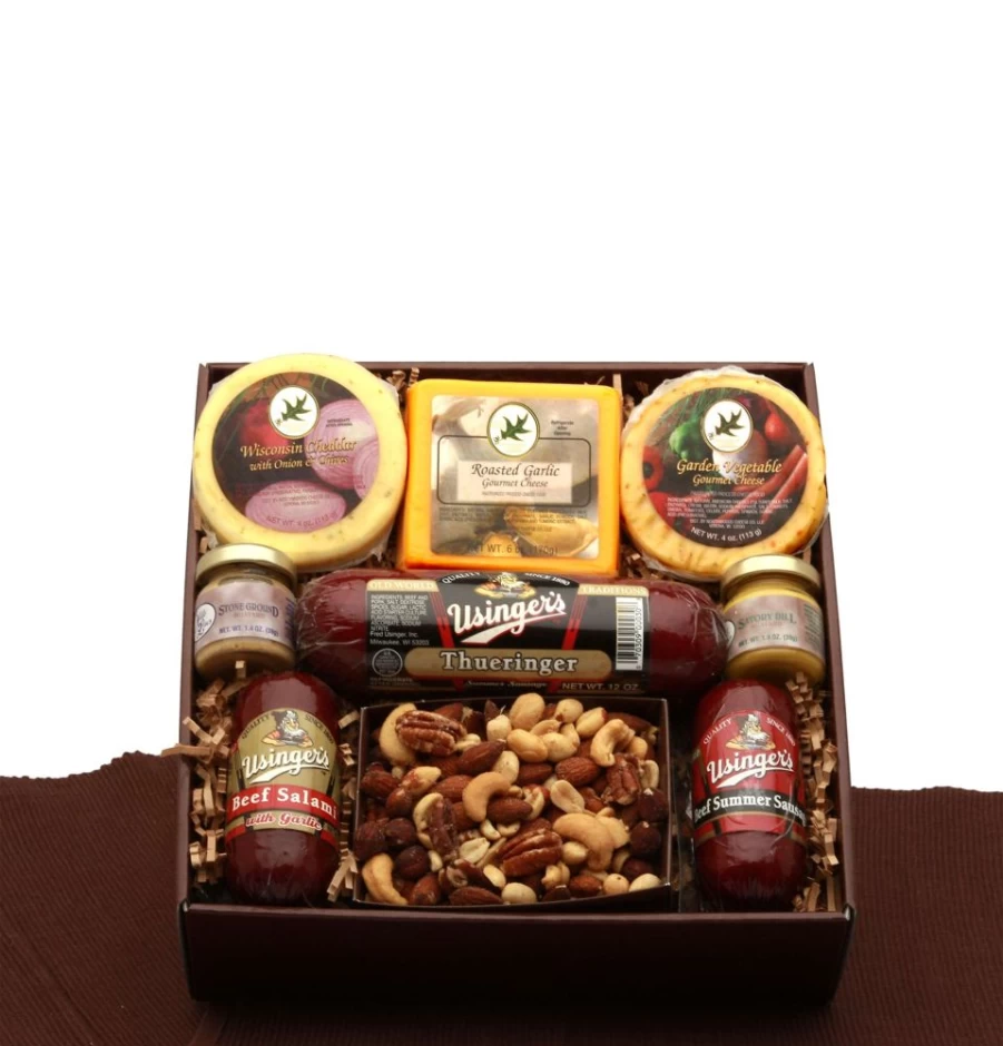 GBDS Premium Meat & Cheese Sampler – Gourmet Favorite Selections Gift Box