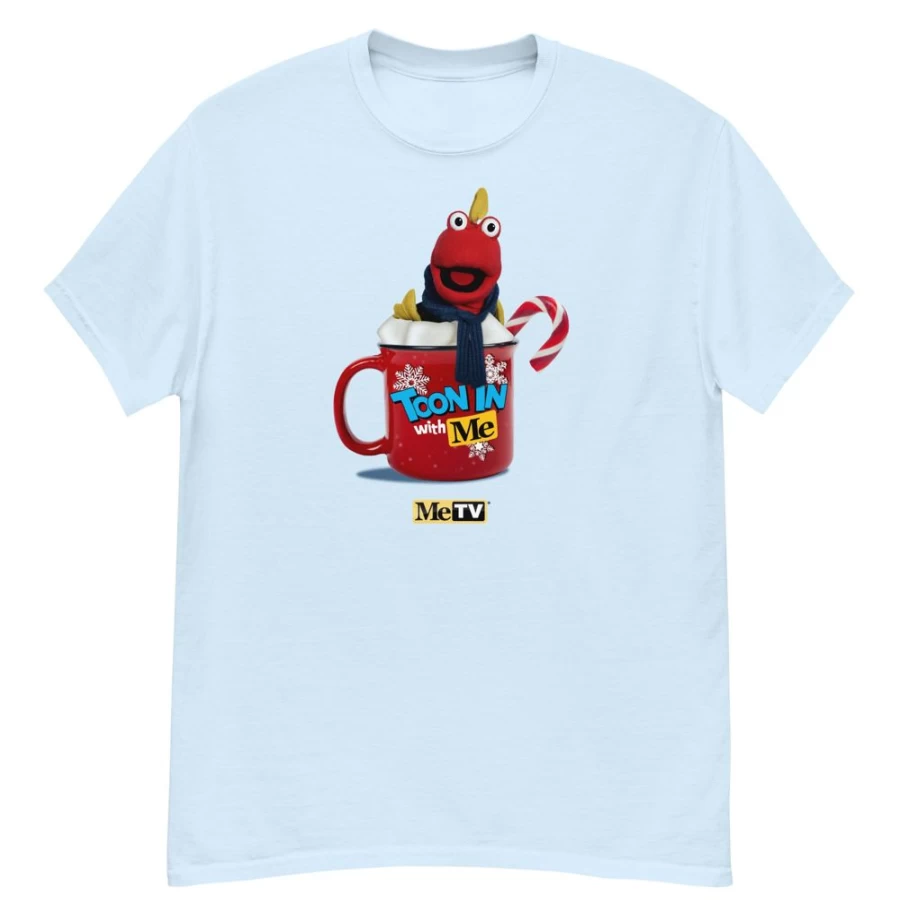 MeTV Custom Products Toony The Tuna Holiday T-Shirt - Fun Christmas Cartoon Tee