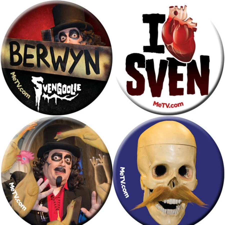 MeTV Originals Svengoolie Limited Edition Button Set - Collectible Series 2