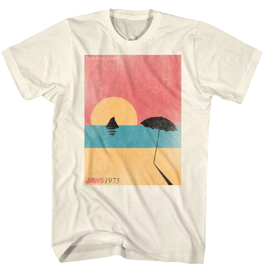 MeTV Custom Brands Unisex Jaws Inspired T-Shirt - Visiting Design