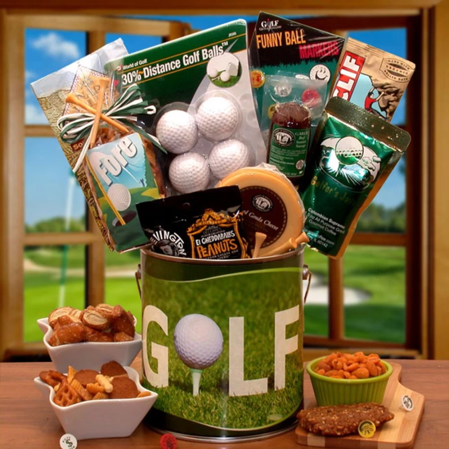 "GBDS Golf Gift Pail - Unique Fore! Golfers Present for Men & Women"