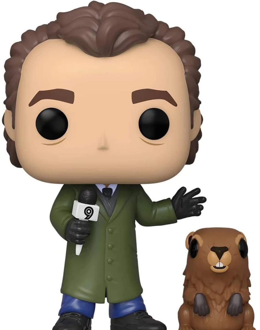 "Toynk Groundhog Day Phil Connors with Punxsutawney Phil Funko Pop! Vinyl Collectible Figure"
