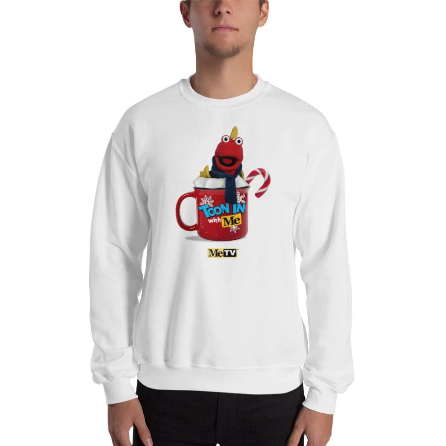 MeTV Custom Products Toony The Tuna Holiday Sweatshirt - Festive Christmas Sweatshirt Collection