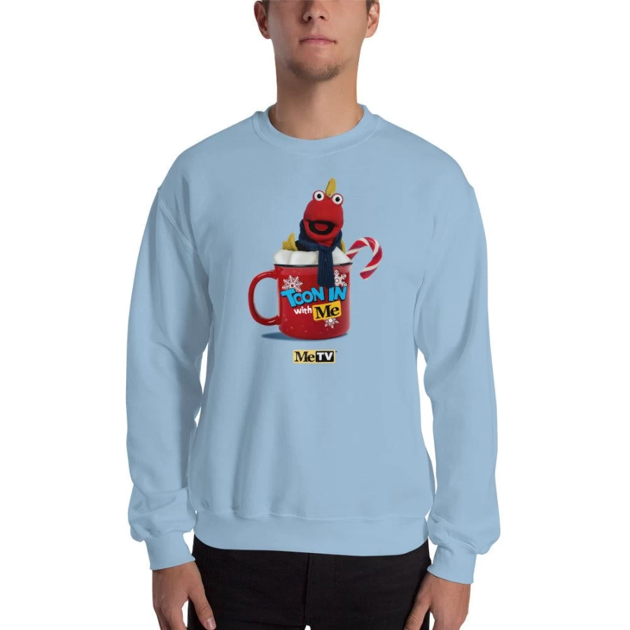 MeTV Custom Products Toony The Tuna Holiday Sweatshirt - Festive Christmas Sweatshirt Collection