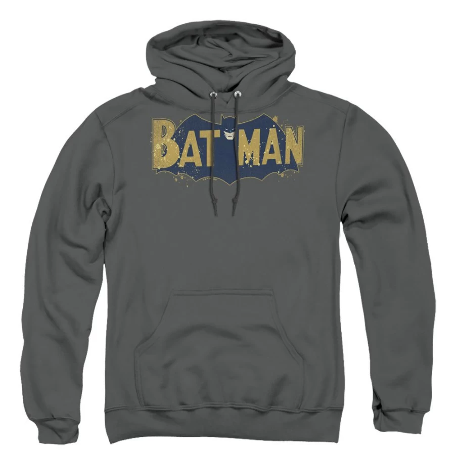MeTV Custom Classics Batman Vintage Logo Splatter Graphic Unisex T-Shirt