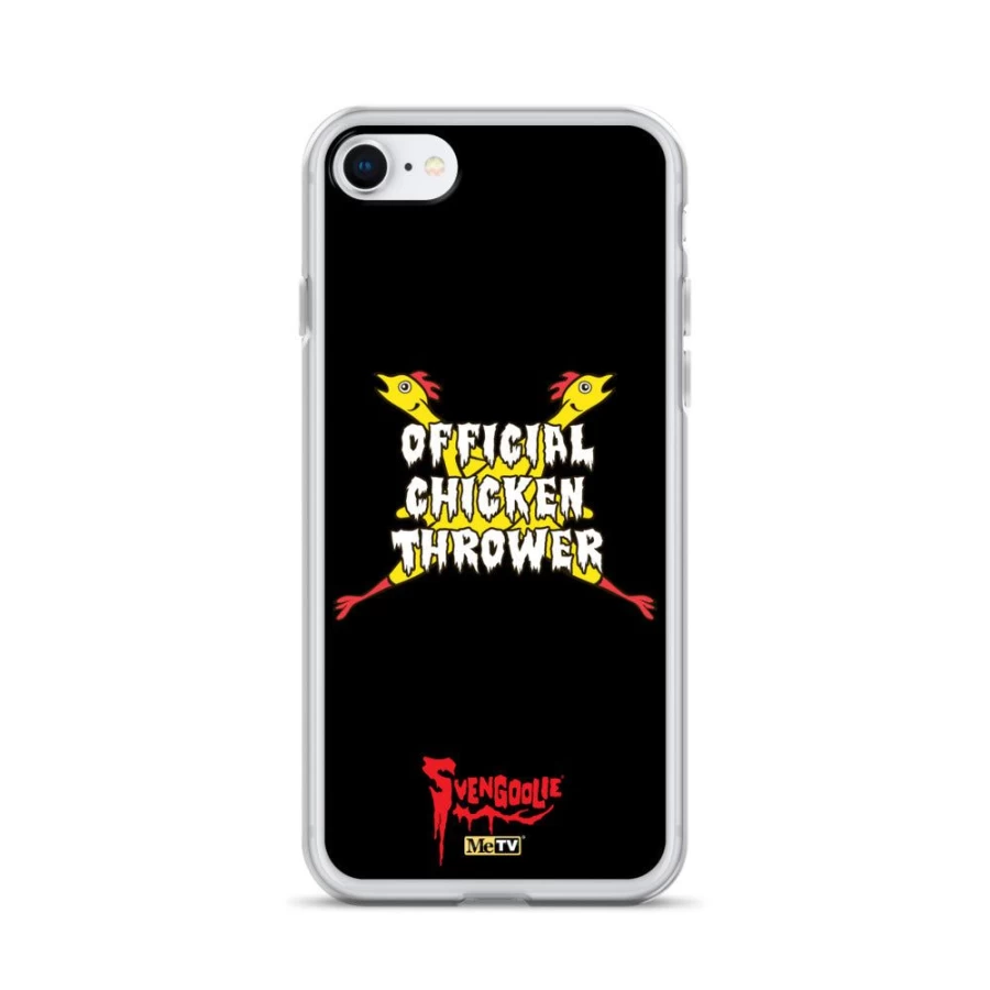 MeTV Custom Products Svengoolie Official Chicken Thrower iPhone Case - Fun Novelty Design
