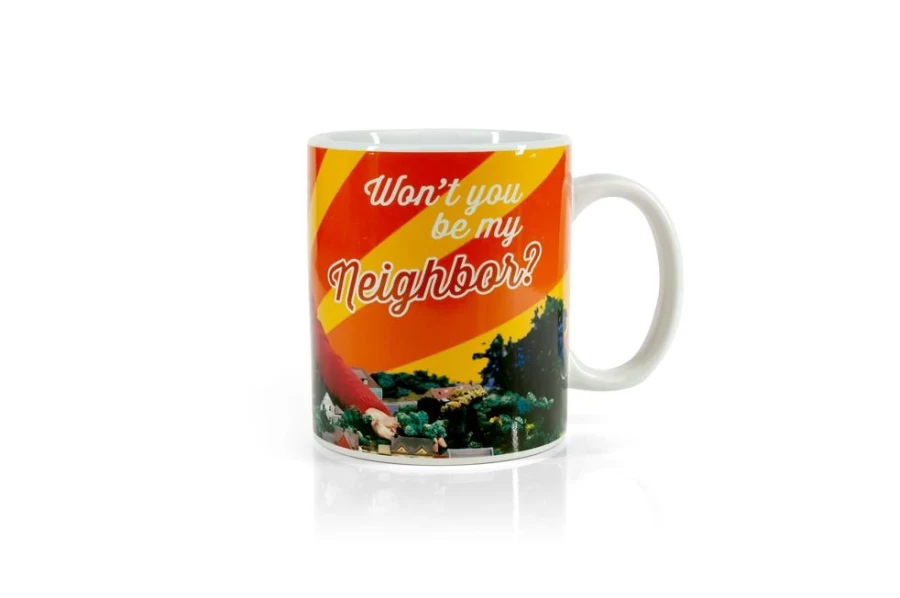 Toynk Mister Rogers "Won't You Be My Neighbor" Coffee Mug - 15 oz Ceramic Cup with Inspirational Quote