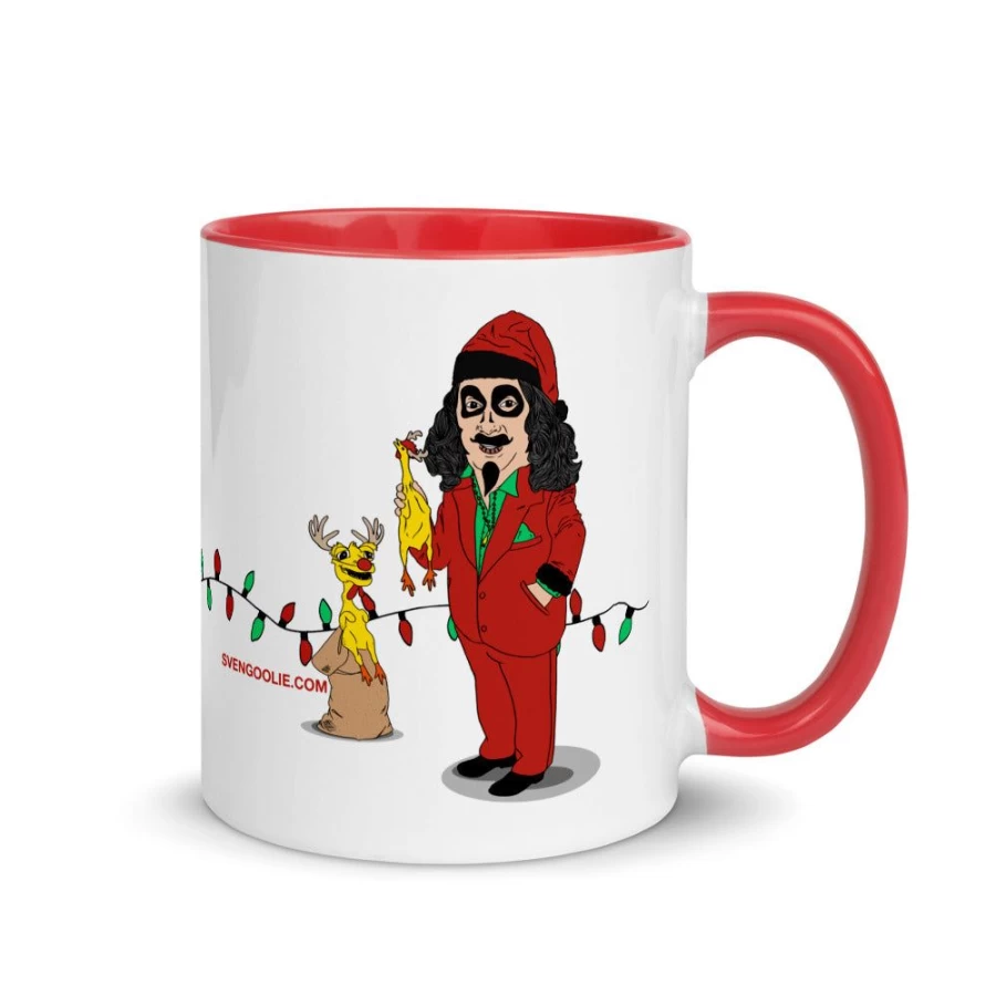 MeTV Custom Products Sventa Claus & Kerwyn Illustrated Ceramic Mug - Holiday Gift, Christmas Coffee Cup