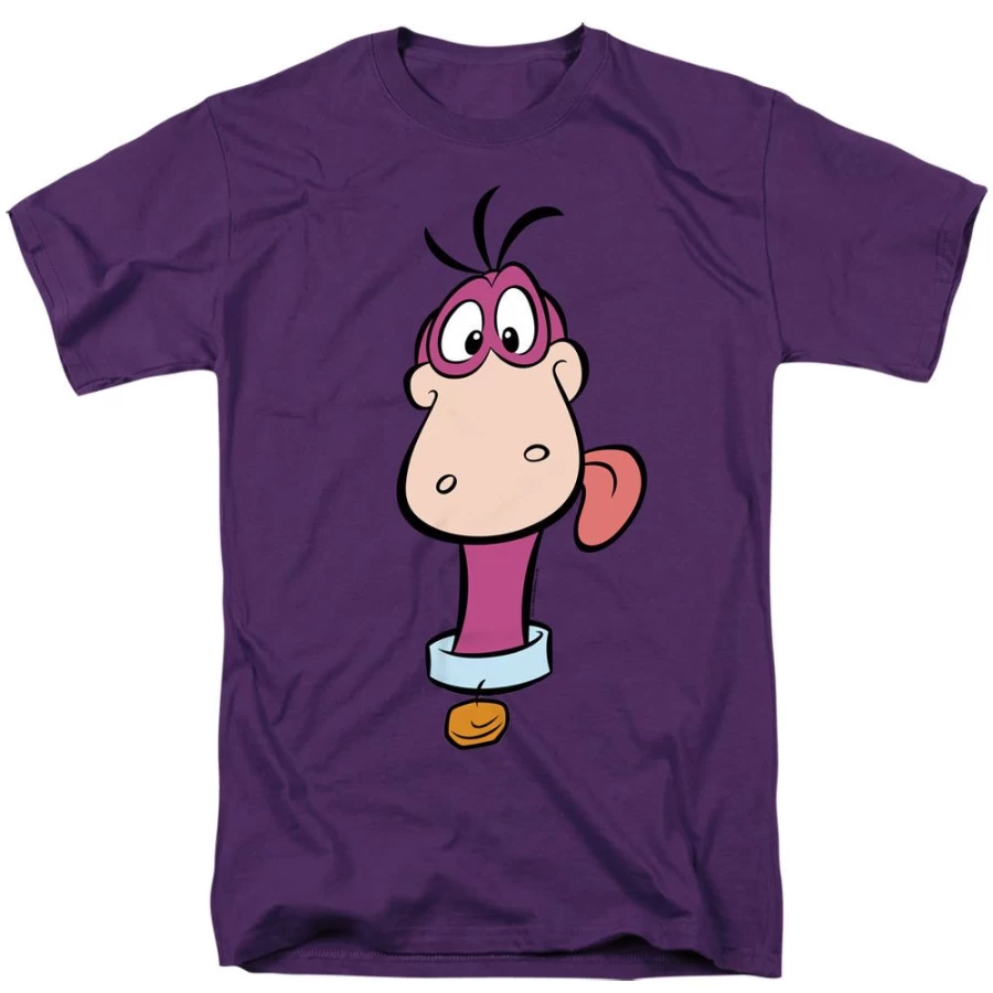 MeTV Custom Classics Flintstones Dino Face Unisex T-Shirt - Vintage Cartoon Graphic Tee