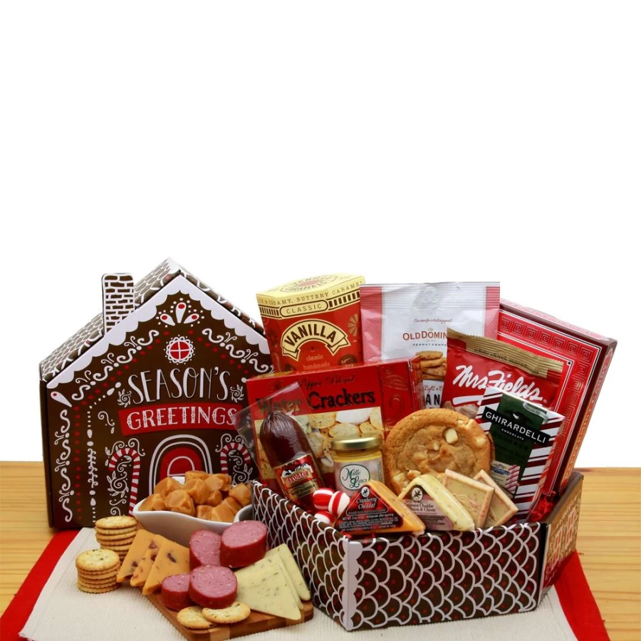 GBDS Holiday Care Package - Festive Seasons Greetings Gift Box for Christmas & New Year
