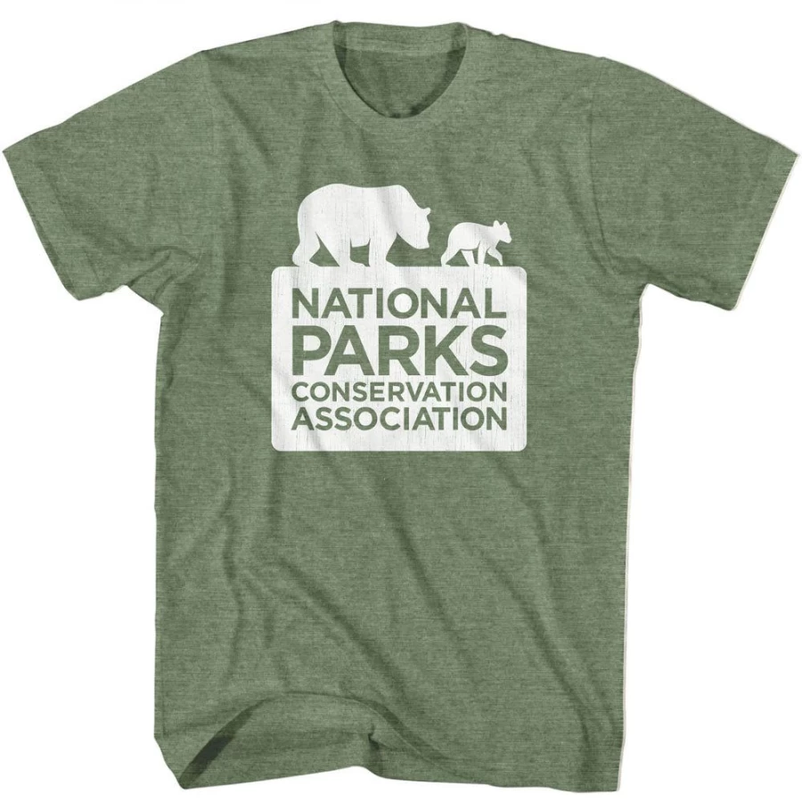 "MeTV Custom Brands Unisex National Parks NPCA Logo Green Apparel"