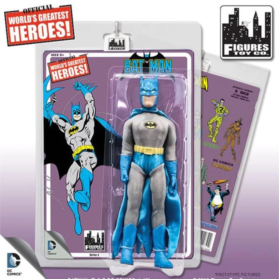 MeTV Figures Batman Retro 8-Inch Action Figure Series 4 - Collectible DC Comics Superhero Toy