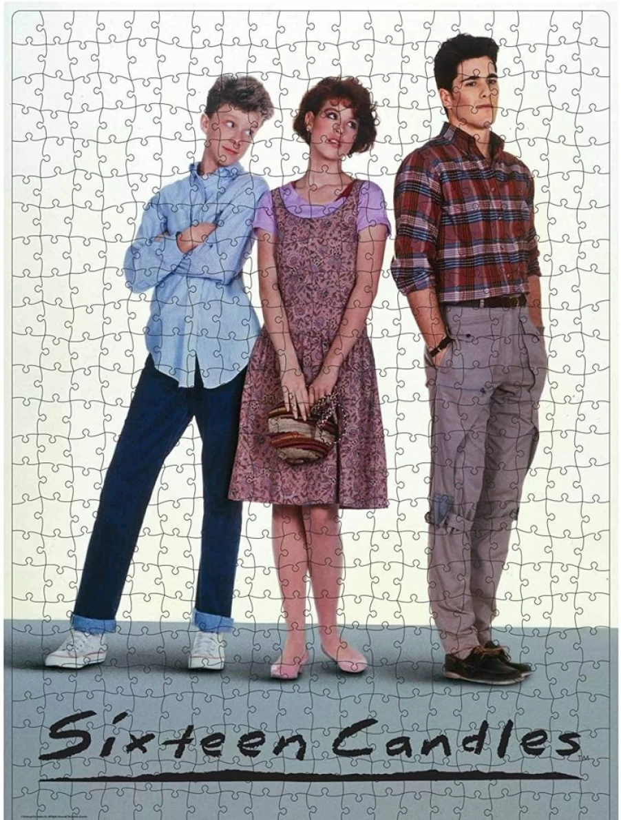 "Toynk 500-Piece Sixteen Candles Jigsaw Puzzle in Vintage VHS Case - Collectible Movie Puzzle"