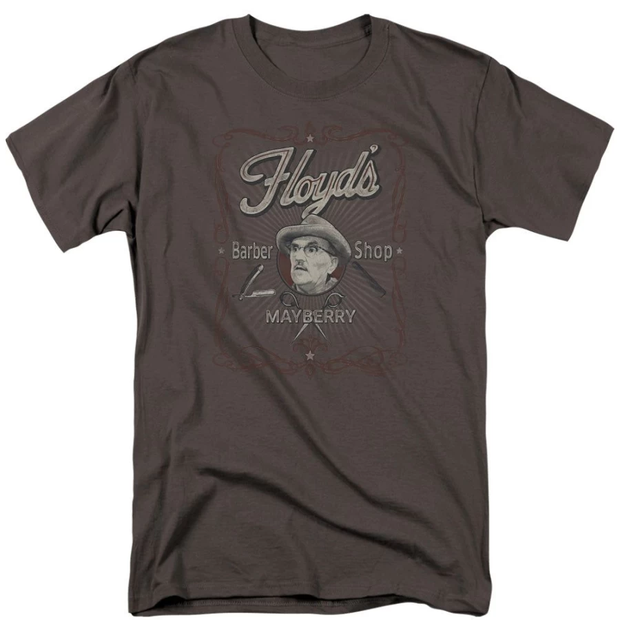 MeTV Custom Classics Andy Griffith Show Mayberry Floyds Unisex T-Shirt - Classic TV Merchandise