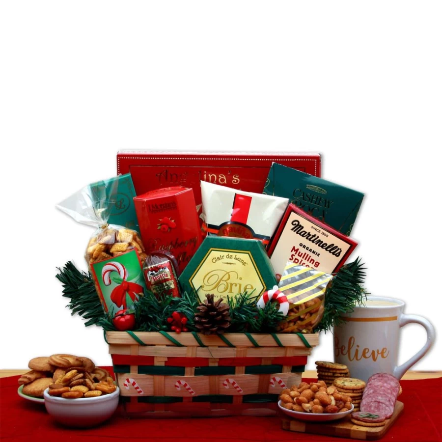 GBDS Holiday Gourmet Gift Basket - Deluxe Festive Treats Collection for Christmas & Celebrations