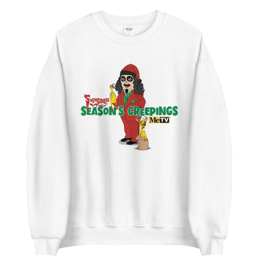 "MeTV Custom Unisex Illustrated Sweatshirt - Sventa Claus & Kerwyn Design"