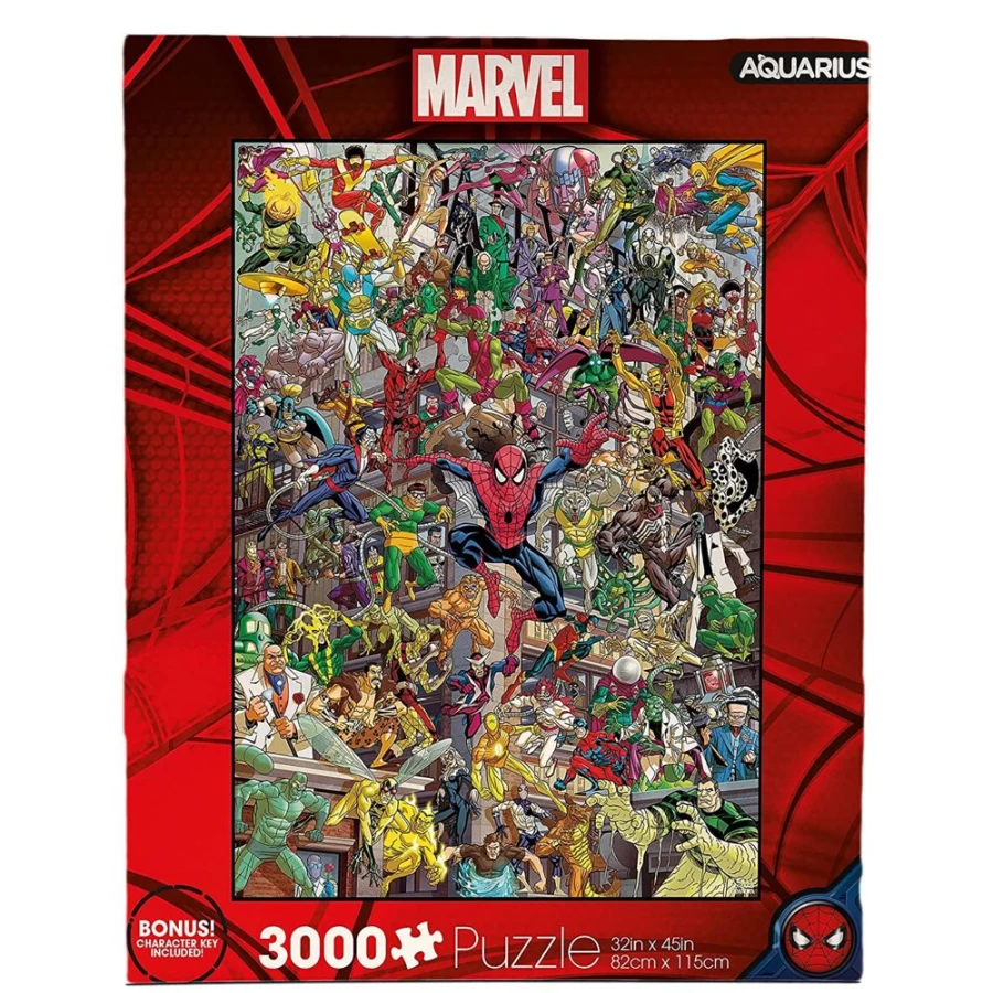 Toynk Marvel Spider-Man Villains 3000-Piece Jigsaw Puzzle for Adults, Collectible Comic Art Puzzle, Challenging Large Puzzle for Fans