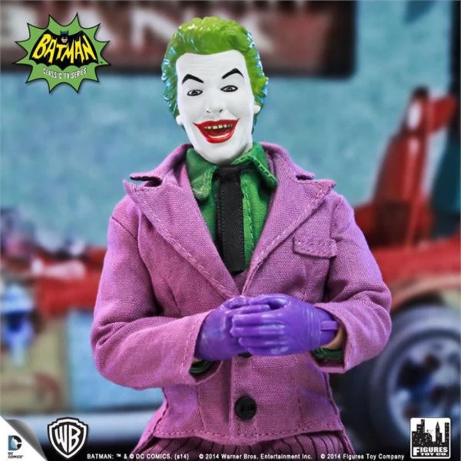 MeTV Figures The Joker 8-Inch Deluxe Action Figure - Batman Classic TV Series Collectible