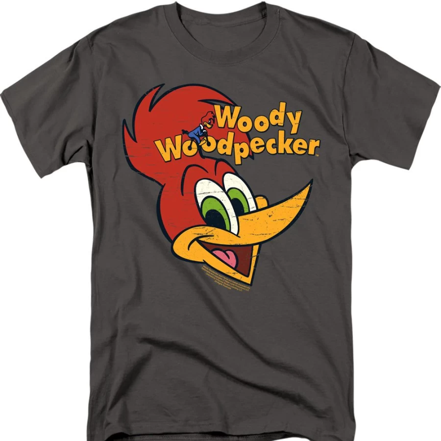 MeTV Custom Classics Woody Woodpecker Vintage Retro Logo T-Shirt
