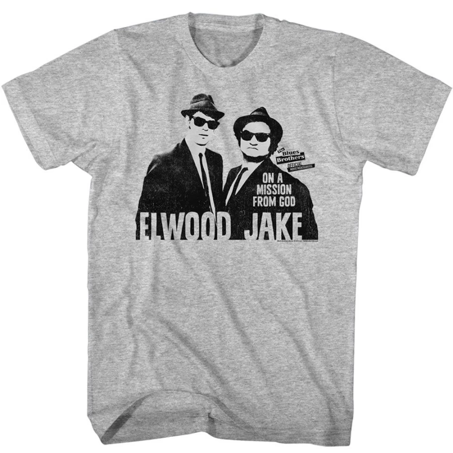 "The Blues Brothers - Mission From God T-Shirt by MeTV Custom Brands (Unisex)"