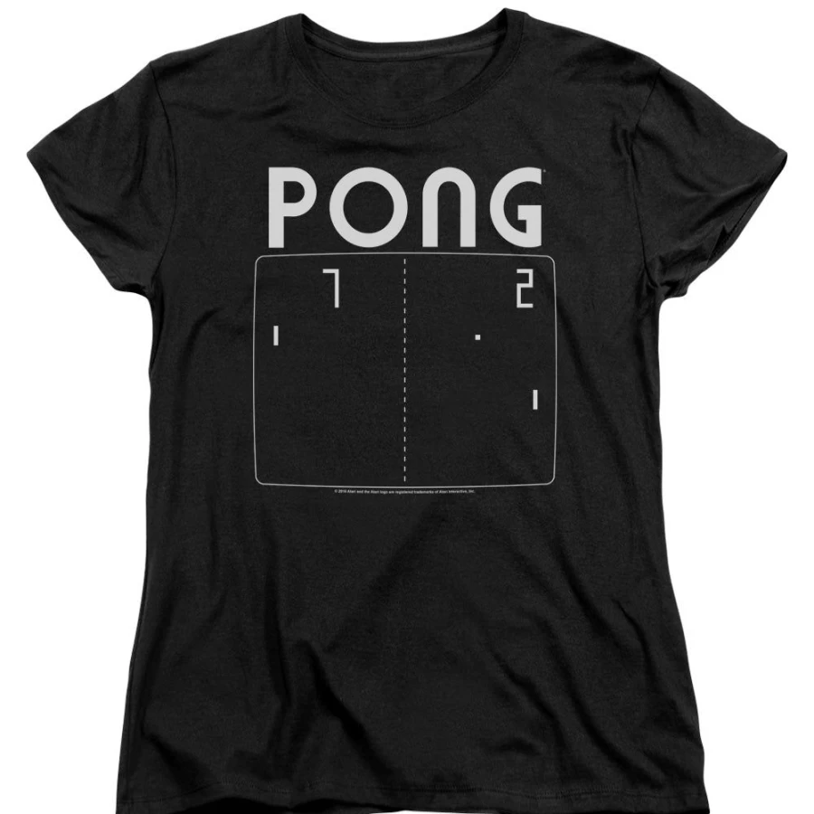 MeTV Custom Classics Unisex Atari Pong Screen - Retro Gaming Display