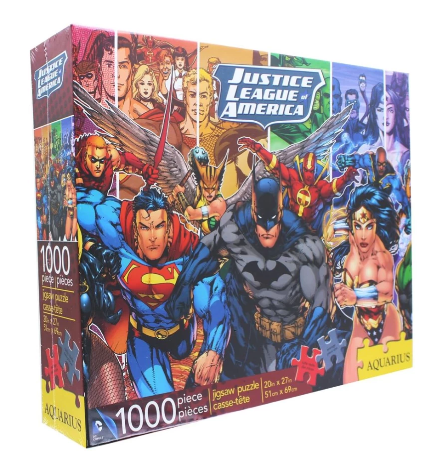 Toynk Justice League 1000 Piece Jigsaw Puzzle - DC Comics Superheroes Collectible Puzzle