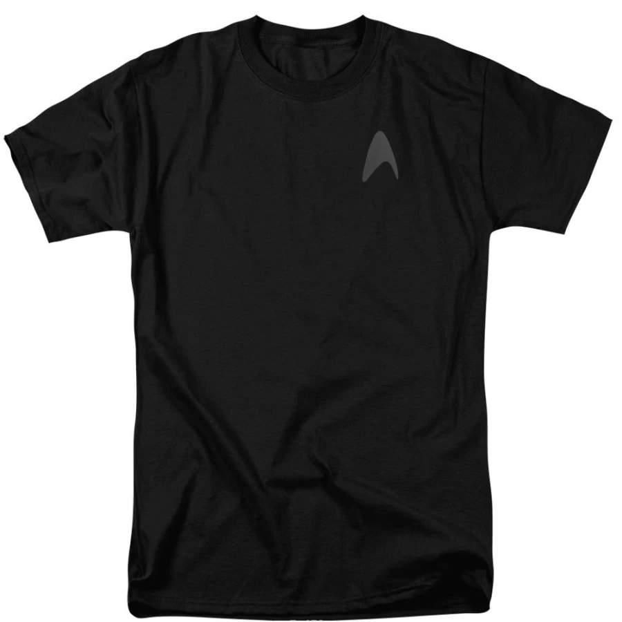 "MeTV Custom Classics Star Trek Command Logo Unisex T-Shirt - Darkness Edition"