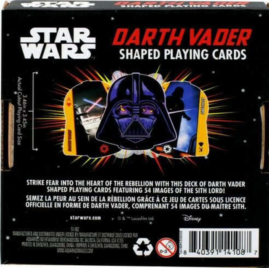 Star Wars Darth Vader Themed Playing Cards Deck - 52 Cards + 2 Jokers | Officially Licensed Toynk Collectible