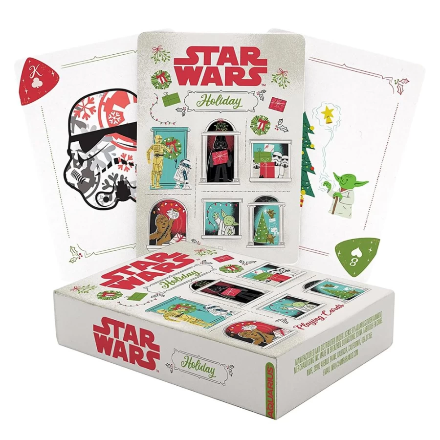 Star Wars Themed Holiday Playing Cards by Toynk - Christmas Gift Collectible Deck