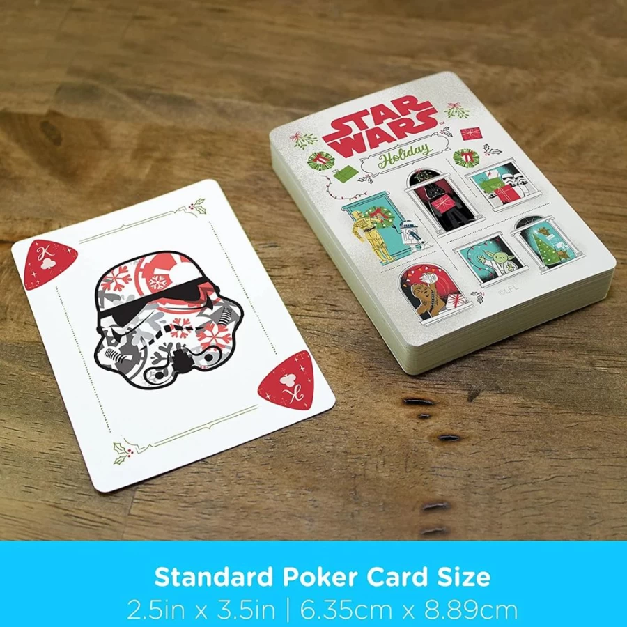 Star Wars Themed Holiday Playing Cards by Toynk - Christmas Gift Collectible Deck