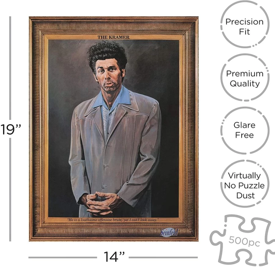 "Toynk Seinfeld Kramer 500-Piece Jigsaw Puzzle – Collectible TV Show Themed Puzzle for Adults & Fans"