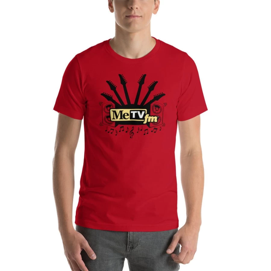 "MeTV Custom Products Unisex Guitar Graphic T-Shirt - Music Lovers Tee"