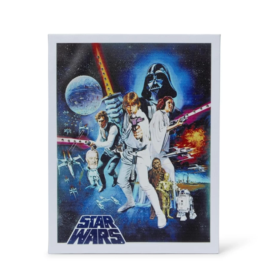 "Toynk Star Wars Episode IV: A New Hope 1977 Movie Poster 16x20 Inches Unframed Wall Art Canvas Print"