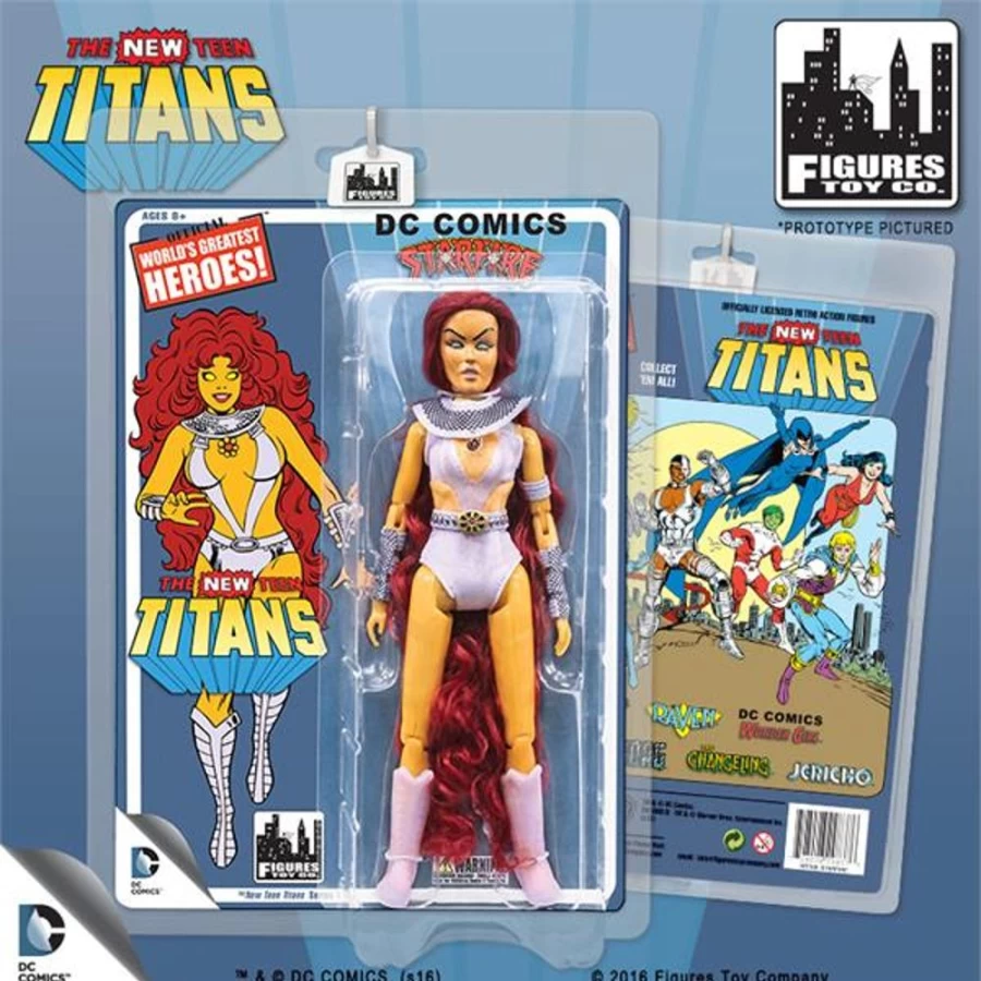 MeTV Figures The New Teen Titans Retro 8-Inch Starfire Action Figure - Series 1 Collectible Toy