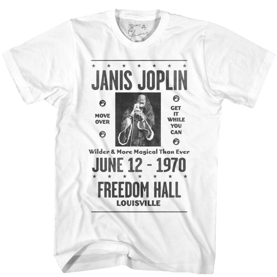 "Vintage Janis Joplin Concert Poster - Louisville 1960s MeTV Custom Brands Collectible Music Memorabilia"
