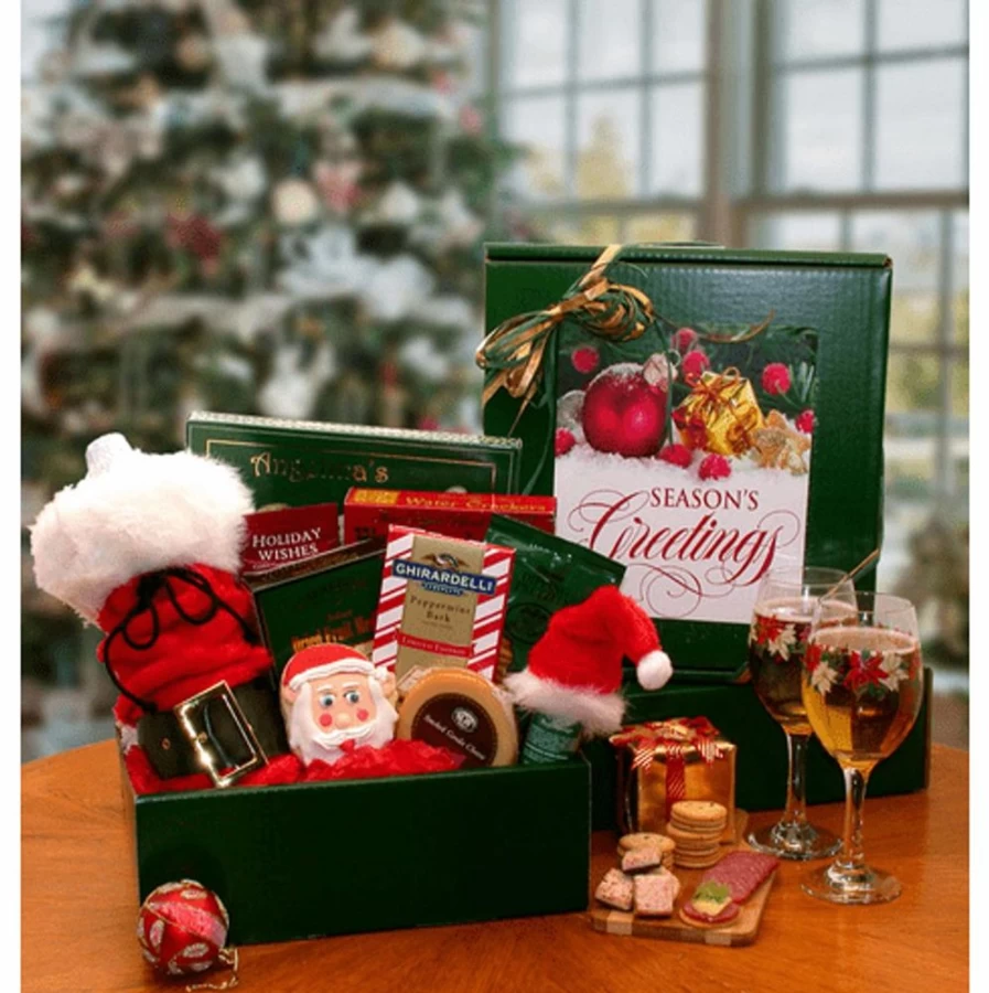 GBDS Holiday Gift Box - Festive Seasons Greetings Present for Christmas & New Year