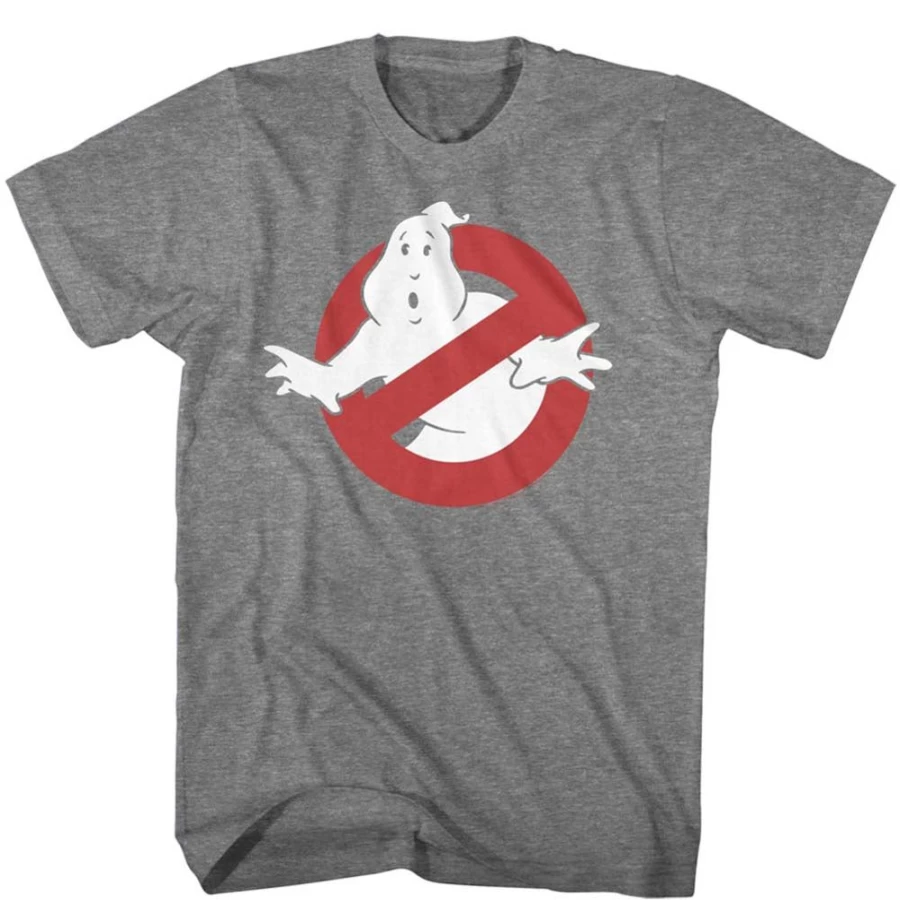 "The Real Ghostbusters Grey Symbol Logo Unisex T-Shirt by MeTV Custom Brands"